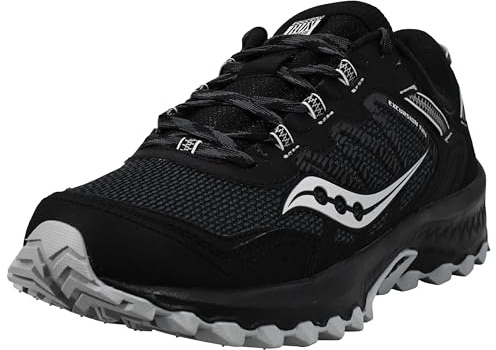 Saucony Men's VERSAFOAM Excursion TR13 Trail Running Shoe, BLACK, 9.5 M US