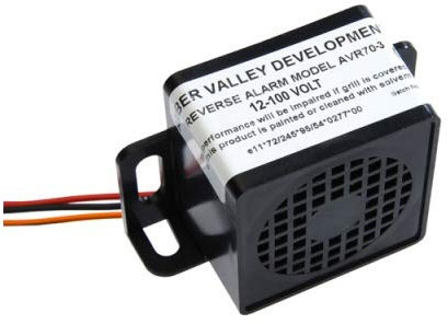 Amber Valley 12-80 Volt Reverse Alarm Bleeper Cars Vans Forklifts 12V-80V Night Silent