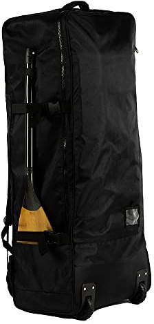 Heytur Tabla de Remo Inflable para Tabla de Remo de pie, Bolsa de Transporte con Ruedas Sup, Mochila con Ruedas para Cualquier iSUP y Accesorios
