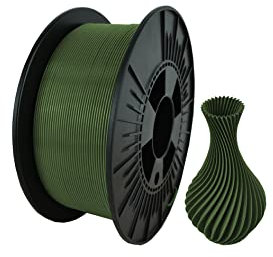 NEBULA FILAMENTS PETG Filament 1.75 mm ( 0,05 mm), 3D drucker filament 1 kg spule, 3D printer PETG-Filamente hergestellt in der EU, Premium-Qualität für beliebte 3D-Drucker, Army-Grün