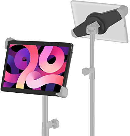 Tablet holder for tripod, tablet holder 360° rotatable for iPad Pro 12.9/11/10.5/9.7, iPad Air, iPad, Tab, Switch, all 9-15 inch tablets and smartphones