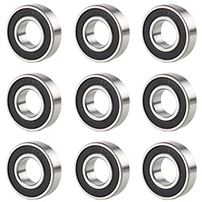 YWNYT 50 Stück 608 2RS Kugellager, 8 x 22 x 7 mm tiefe Rillenkugellager, doppelt gummierte Miniatur-Stahlkugellager für Skateboards, Inlineskates, Roller