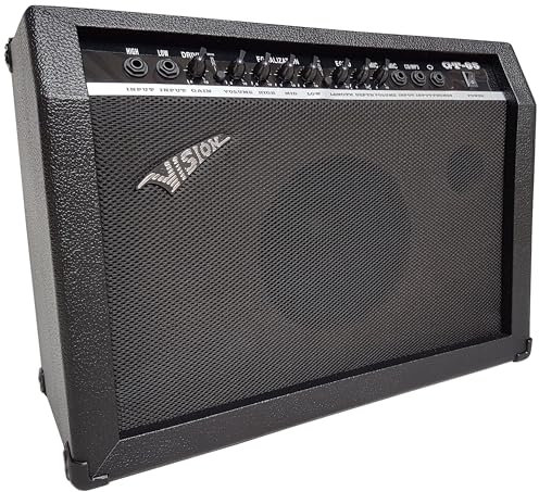GITARRENVERSTÄRKER 65WATT - E Gitarren VERSTÄRKER - Distortion - MIKROFONEINGANG - Echo - Hall - 7 KÄNALE - 35RM