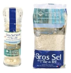 Set Gros sel avec moulin à sel 80g et recharge gros sel de mer celtique (1kg) Les Sauniers Ile de Ré