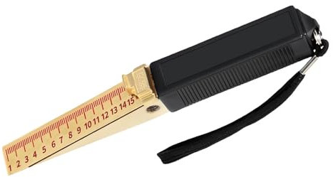 Door Gap Measuring Tool 0.2mm Accuracy, 1-15mm Wedge Shaped Vernier Feeler Gauge - Engineering Ruler Feeler Gauges Fire Door Gap Gauge Checker for House Engineering Inspection Flatness