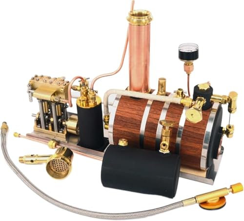 Engine model, in-line two-cylinder steam engine model Steam boat power plant technology small-scale production experimental toys