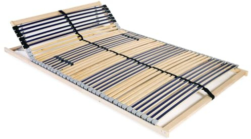Woonisher Somier De Láminas con Cabecero Ajustable 140x200 Cm, 42 Listones Y 7 Zonas De Soporte, Estructura Sólida De Haya, Confort Superior Y Personalizado, Ideal para Camas Matrimoniales Grandes