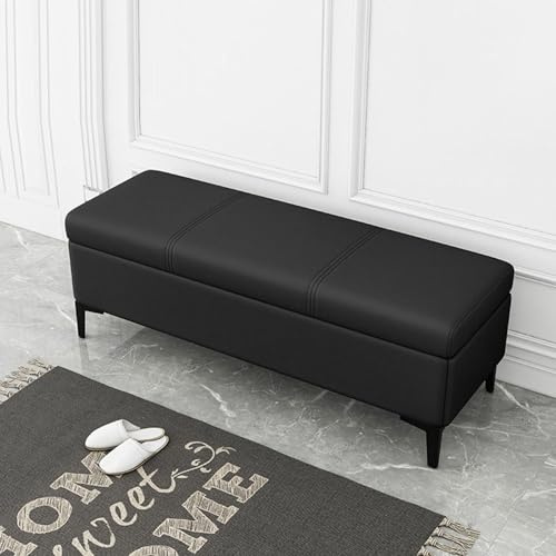 Panca ottomana portaoggetti, poggiapiedi imbottito con armadio nascosto, seduta imbottita per coperte e giocattoli, cassettiera portaoggetti da ingresso