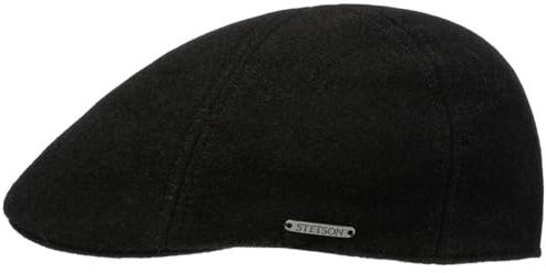 Stetson Texas Wool Gatsby Cap Schirmmütze meliert einfarbig Herren Herbst Winter
