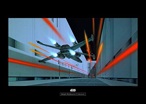 Komar Wandbild | Star Wars Classic RMQ Death Star Trench | Kinderzimmer, Jugendzimmer, Dekoration, Kunstdruck | ohne Rahmen | WB134-70x50 | Größe: 70 x 50 cm (Breite x Höhe),Bunt