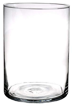 INNA-Glas Zylinder Windlicht Sanya AIR aus Glas, klar, 25cm, Ø18cm - Kerzen Glas/Glasvase