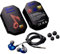 Auriculares HQ Metal para Oppo Find X3 Pro Smartphone con Micro Kit Mano Libre de Alta Gama Universal Jack (Azul)