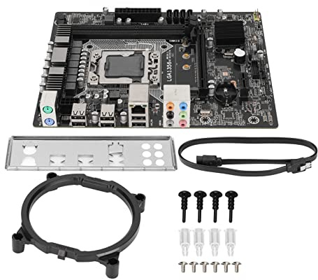 Dual DDR3 Mining Mainboard, für E5 LGA1356 Prozessor Desktop Motherboard 4xSATA2.0 1x M.2NVME PCIE1X 6xUSB2.0 Ports 8Pin 24Pin Power Interface