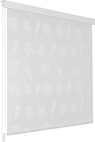 INLIFE Duschrollo 100 x 240 cm Seesternmuster