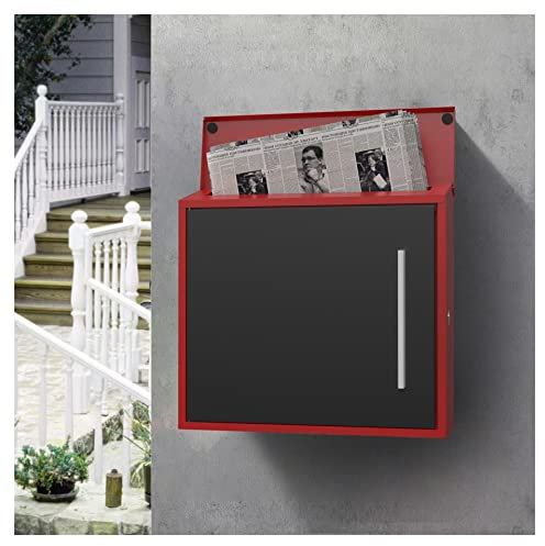 Briefkasten Wohnbriefkasten Home Outdoor Wand mit Schloss Villa Briefkasten Express Quittungsvorschlag Box (Farbe: 4, Größe: 1)