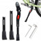 Fahrradständer 16-29 Zoll kinderfahrrad, 4 cm Höhenverstellbarer Kinderfahrrad Ständer, Fahrrad Seitenständer für 16 18 20 22 24 26 29 Mountainbike, Rennrad, Sportfahrrad, Cityrad (22-29 ZOLL)