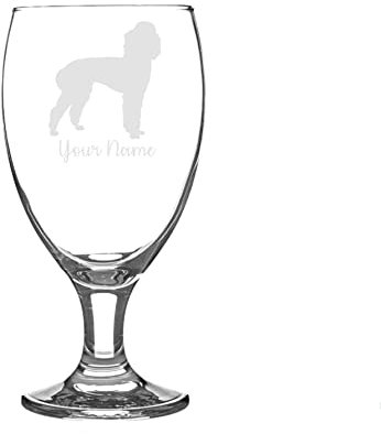 Personalised Poodle Craft Beer Snifter Glass Animal Dog Gift for Him for Her