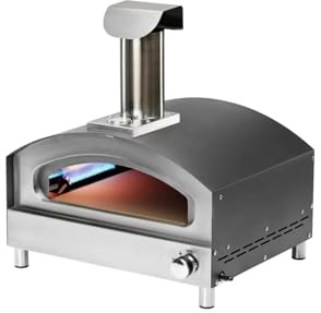 Forneza Forno 13 Four a Pizza Gaz avec 4 Ustensiles de Cuisson - Four à Pizza Gaz exterieur peut être utilisé sur le balcon, la terrasse et le jardin