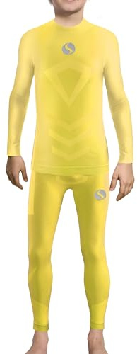 sesto senso Lange Thermo Unterwäsche Kinder Jungen Sport Bunt Kompressionshose Thermounterhemd