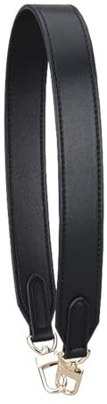 60cm Schulterriemen Schultergurt für Schultertasche Tragetaschen und Handtaschen 3cm Breit Lederriemen Tragegurt PU-Leder Schultergurt Taschengurt Ersatz Leder Trageriemen DIY Riemen -Schwarz