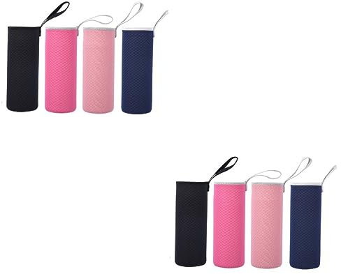 Mipcase 8 Pièces ensemble de tasses housse gourde gourde outil de capsulage de bouteilles de voyage pour bouteille bouteilles d'eau Porte-gobelet en verre de 550 ml