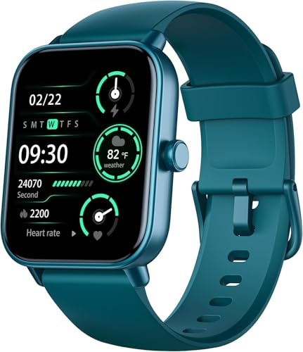 Montre Connectée Homme Femmes avec Appel Bluetooth, Alexa intégrée,1.8 HD Smartwatch avec Sommeil/Cardiofrequencemetre/Podometre, 120+ Sportifs Modes, Etanche IP68, Montre Sport pour iOS Android