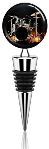 Drummer Bottle Stopper Beverage Bottle Sealer Reusable Wine Stopper Personalised Champagne Stopper Unique Wine Bottle Corks Keep Fresh Suitable for Standard