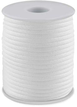 cyclingcolors 1x Cuerda Cordón 4 mm 25 m Polipropileno Decoración Artesanía Bricolaje hogar Plantas Crochet Joyas Cordel Bolso, Blanco