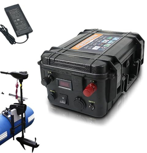 HJGHY Lithium-Eisenphosphat-Batterie 12 V 100 Ah 120 Ah 150 Ah LiFePO4 Outdoor-Thruster-Batterie für Elektroboot-Angelboot-Propeller-Schiffsantriebsbatterie,12v 150ah
