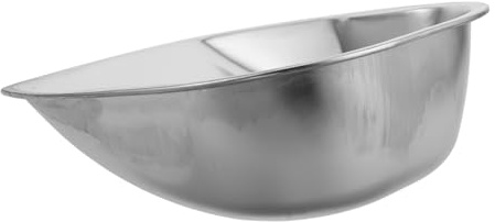 Ipetboom Large Stainless Steel Dustpan Double Handles Heavy Duty Garden Dustpan for Outdoor Cleaning Agricultural Supplies Easy Cleaning Tool