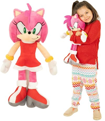 Sonic Amy Rose Girl Anime Kids Bedding Super Soft Plush Cuddle Pillow Buddy, One Size, (Officially Licensed Product) by Franco