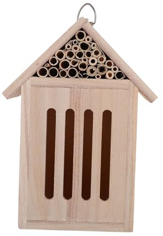 VILLFUL Holz Insektenhotel Für Garten Dekoratives Hängendes Insektenhaus Zur Nützlicher Insekten Schmetterlings Und Marienkäferschutz Nachhaltige Praktische Nisthilfe Für