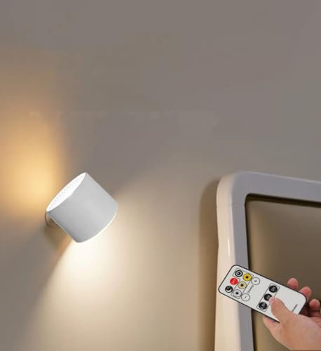 AoLa Led-Dimbar Skrivbordslampa Batteri Usb TråDlöS Skrivbordslampa Barn 3 NivåEr Av Ljusstyrka Med FjäRrkontroll 360° Rotation Avtagbar 2-I-1 LäSlampa/VäGglampa Timer