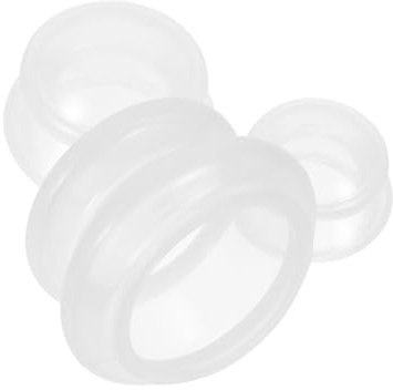 LRXIYODE Ventouses Corporelles Thérapie par Ventouses, Forte Aspiration Ensemble de 3 en Silicone Transparent pour Massage Pratique pour Usage à Domicile