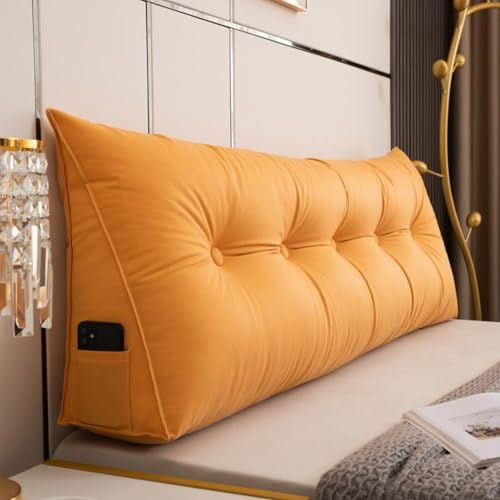 Generico Cuscino Schienale, Divano Letto Cuscini, Testata Cuscini, Cuscino Triangolare per Testiera con Rivestimento Sfoderabile per Camera Divano Letto,C-60x50x20cm