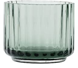 Lyngby Porcelæn Teelichthalter Ø6.7 cm Lyngby aus mundgeblasenen Glas, grün