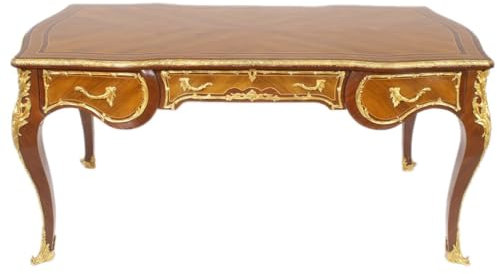 Casa Padrino Barock Schreibtisch Mahagoni 175cm x 90cm x H.80 - Antik Stil Sekretär Möbel