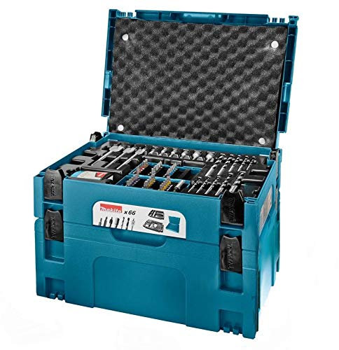 Makita Makpac 66 Piece Drill Screwdriver Accessory Set + Combi Drill Case +Inlay