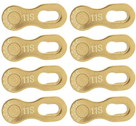 Maillon de chaîne de vélo Chaîne de vélo en Acier Joint de vélo Maillon de chaîne à libération Rapide Accessoire de vélo pour chaîne à 11 Vitesses(d'or)