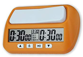 Yusheng Horloge d'échecs Minuterie D'échecs Numérique Professionnelle Compte À Rebours avec Fonction D'alarme, Compétition Jeu Société Électronique pour Échecs Chinois, I-