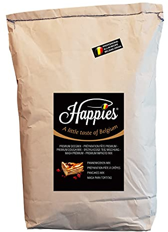 Happies - Mélange à pâtisserie pour de délicieuses crêpes, mix de pâte prêt à l'emploi pour de vraies crêpes belges ou mélange à pâte pour crêpes françaises - il suffit d'ajouter de l'eau (10.00)