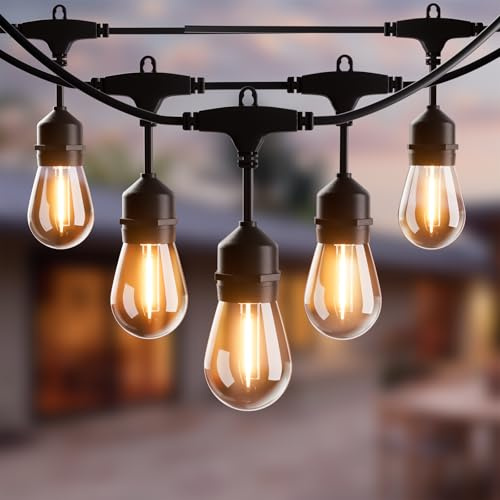 Yuucio 45M Festoon Lights Mains,Shatterproof,IP65,Connectable