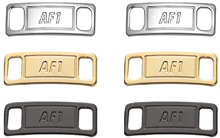 3 pares de hebillas de cordones de zapatos de metal, zapatillas de deporte para niños y adultos, accesorios de decoración de cordones de zapatos de bricolaje, 3 colores (plata, oro, negro pistola)