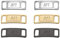 3 pares de hebillas de cordones de zapatos de metal, zapatillas de deporte para niños y adultos, accesorios de decoración de cordones de zapatos de bricolaje, 3 colores (plata, oro, negro pistola)