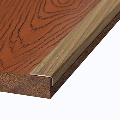 DAKAJA Übergangsprofil Home-Office-Treppenkantenkante, Eckkantenschutz Korn, L-förmige Innennasen-Übergangsleiste, für Treppenstufen aus Fliesen-Hartholz (Color : Style2)