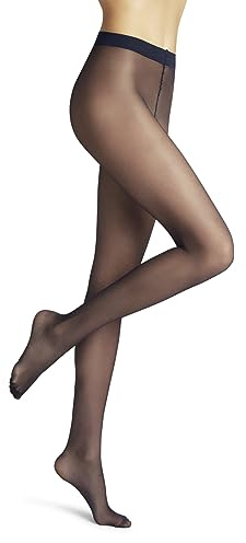 FALKE Pure Matt 20 DEN W Ti transparents fantaisie 1 paire, Collants Femme, Bleu Classy Blue 6619, M-L