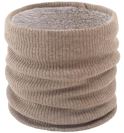 I Kua Fly Loop halsduk kvinnor män termisk fleece tubhalsduk vinter halsvärmare män halsduk vindtät sporthalsduk halsvärmare för cykel motorcykel skidåkning, stickning khaki, one size