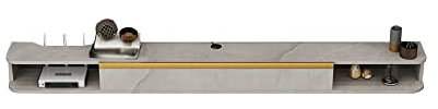 CuNtoHHH TV-Schränke, Router, Projektoren, Spielekonsolen, Ausstellungsständer, wandmontierte TV-Schränke mit Kabellöchern, geeignet für Wohnzimmer und Schlafzimmer/Khaki / 101cm