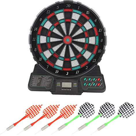 Elektronisches Dartscheiben-Set, Automatische Wertung, 1–8 Spieler, LCD-Display, 159 Spiele, Ton-Erinnerung, Unterhaltungstool für Zuhause, Büro