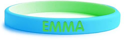 gutmarkiert – Personalisierbares SOS-Armband für Kinder aus Silikon, graviert mit Name & Telefonnummer – wasserdichtes Notfallarmband für Kinder, besonders langlebig –